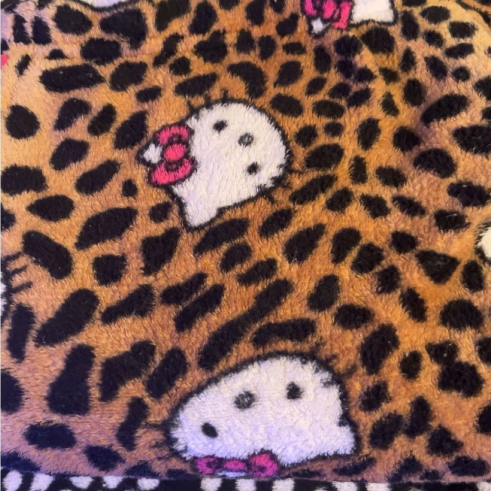 y2k hello kitty leopard pjs